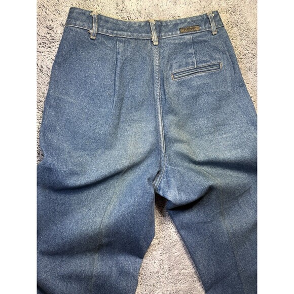 Vtg Calvin Klein Pleated Jeans Womens 28” High Rise Straight Mauritius 80s Rare - Picture 12 of 16